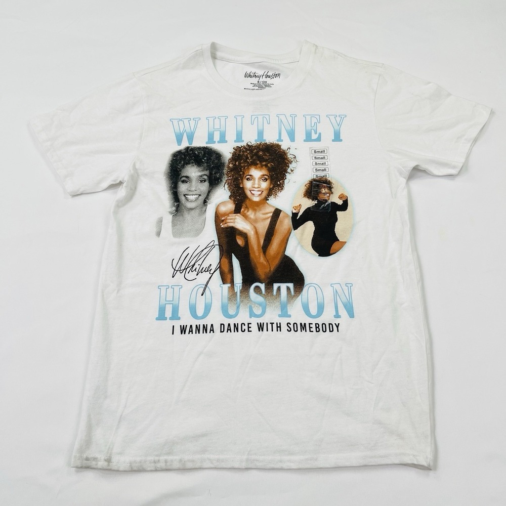 Vintage Style WHITNEY HOUSTON I Wanna Dance T-Shirt Mens Small NEW "READ " - Picture 7 of 15
